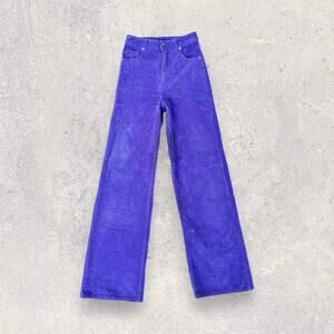 H&M Divided Women’s Purple High-Waisted Corduroy Pants Size 2
